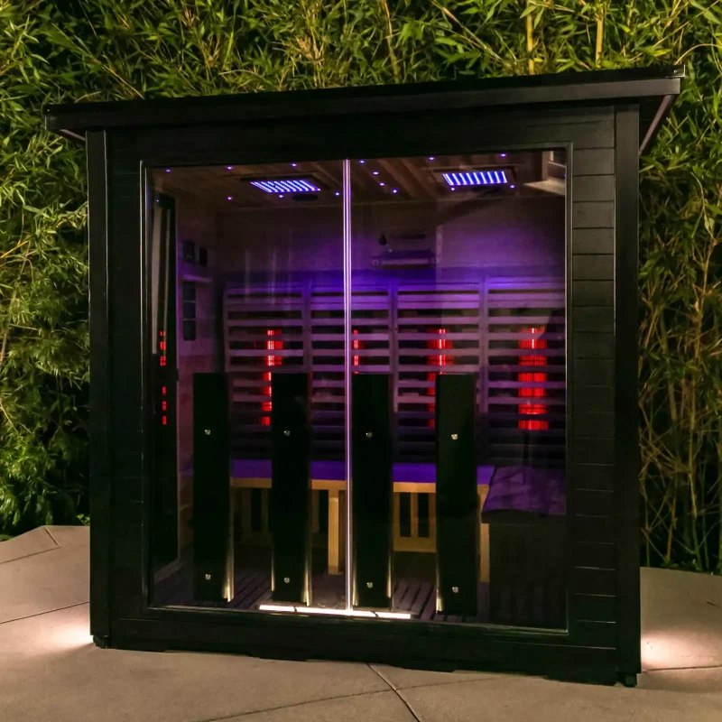 Outdoor 4-Person Full Spectrum Infrared Sauna