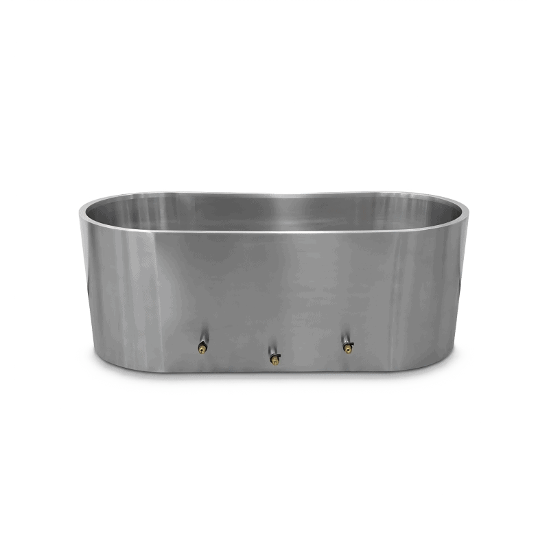 luxury stainless steel icebath tub