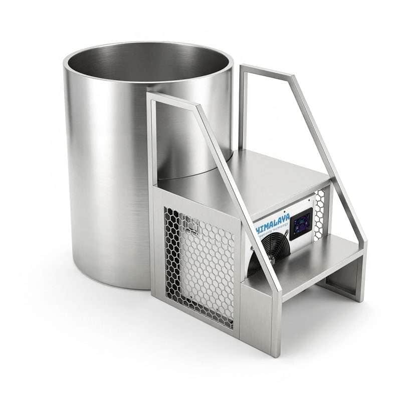 himalaya icetech™ integrated cold plunge tub with step bench ( chiller 1.5hp ice 0 degree)