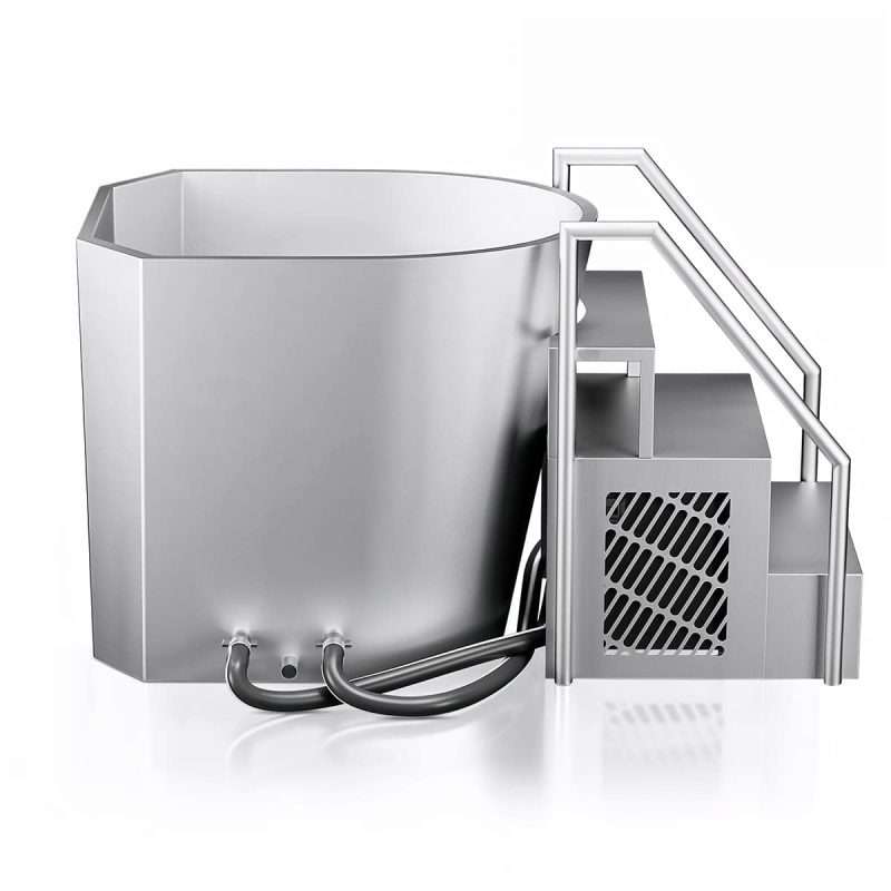 himalaya icetech™ integrated cold plunge tub with step bench ( chiller 1.5hp ice 0 degree) (copy)