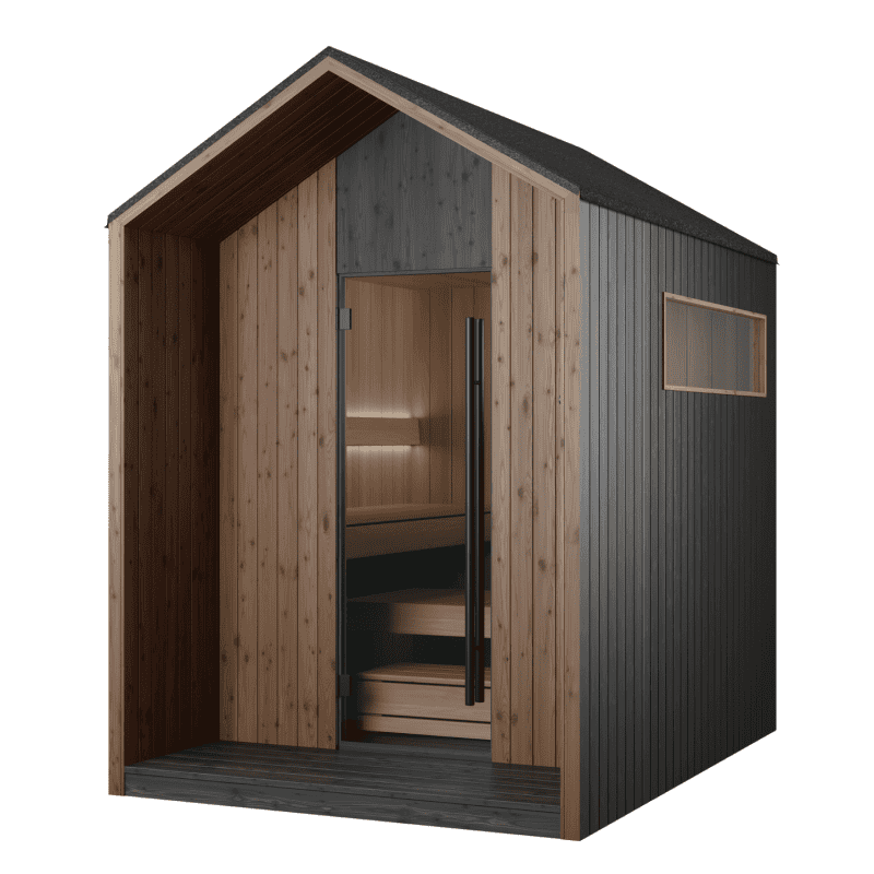 air black outdoor sauna (4 6 person)