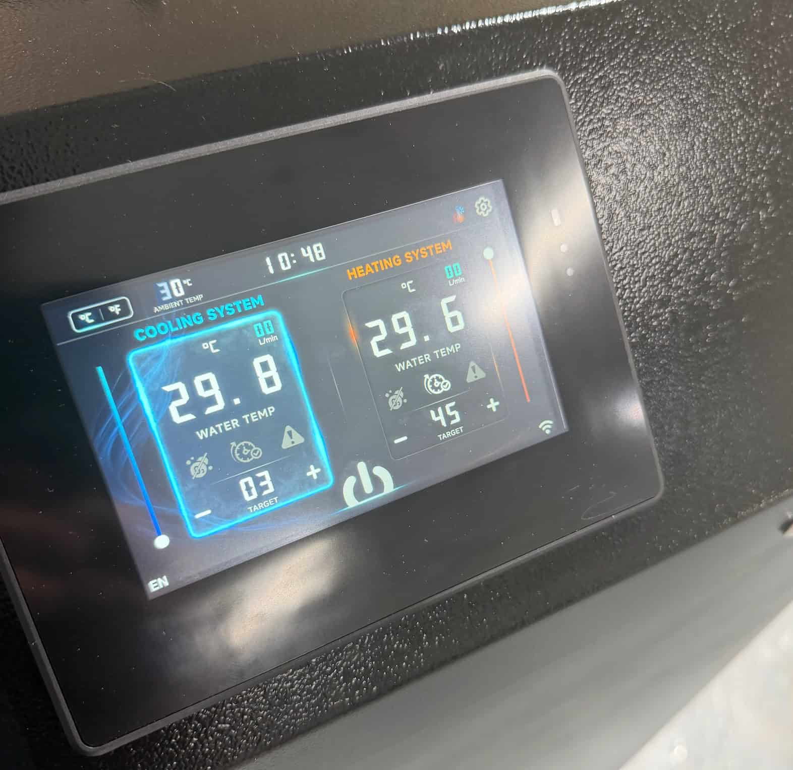 Zero Cryo Tech 0 to 42 degree precision controller panel
